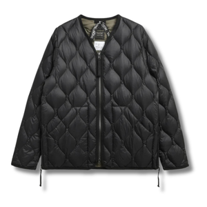 Military W-Zip V-Neck Down Jacket (Soft Shell) - Rooster 
