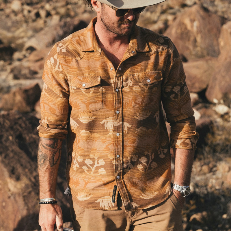 Sheridan Flannel – Maguey Mirage : Camel