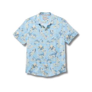 Munford SS Palm Print Shirt - Rooster 