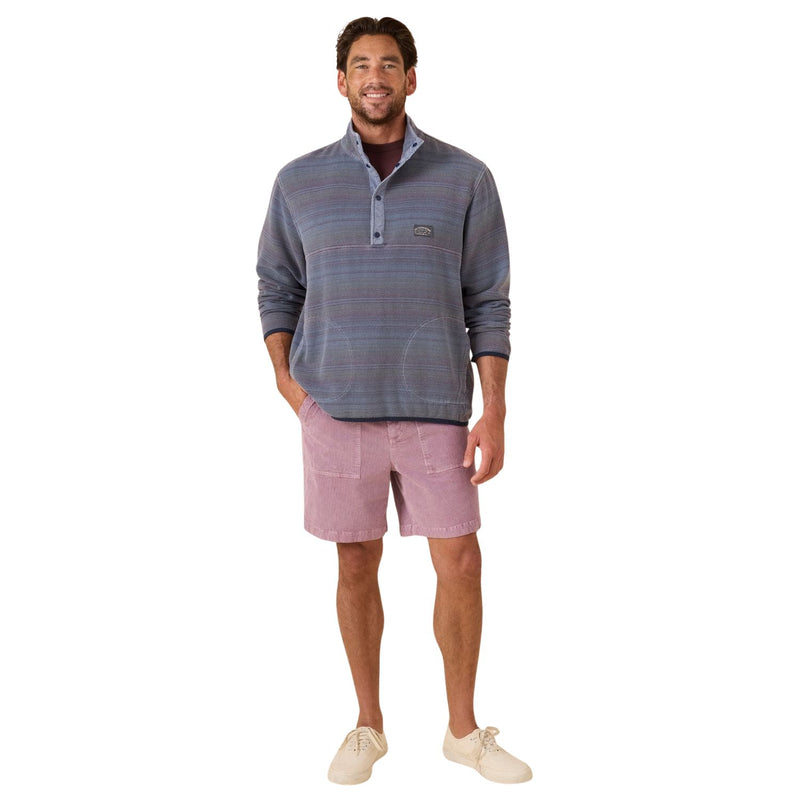 Blanket Snap Popover – French Blue Mojave Stripe