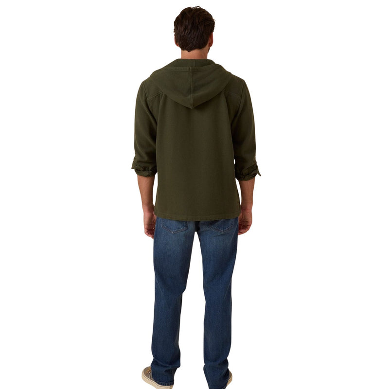 The Hooded Blanket Shirt – Black Olive