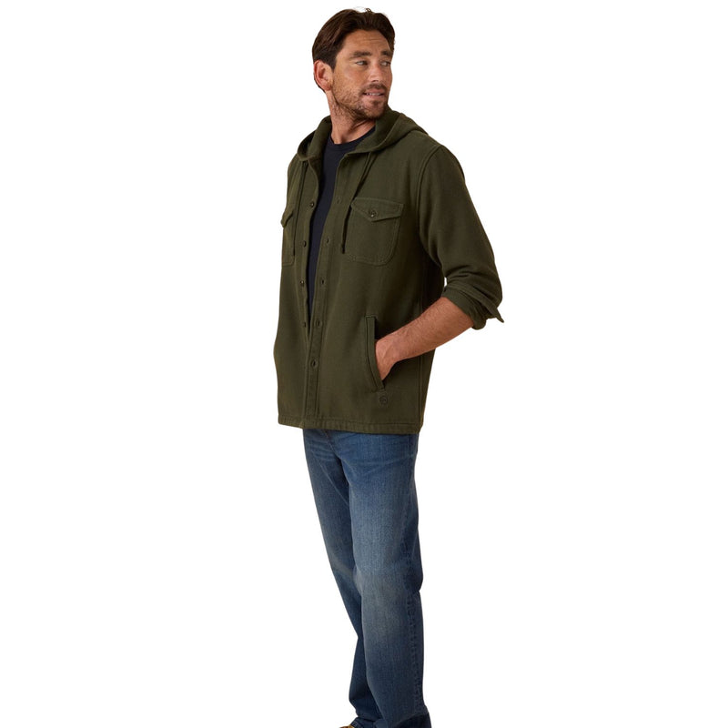 The Hooded Blanket Shirt – Black Olive