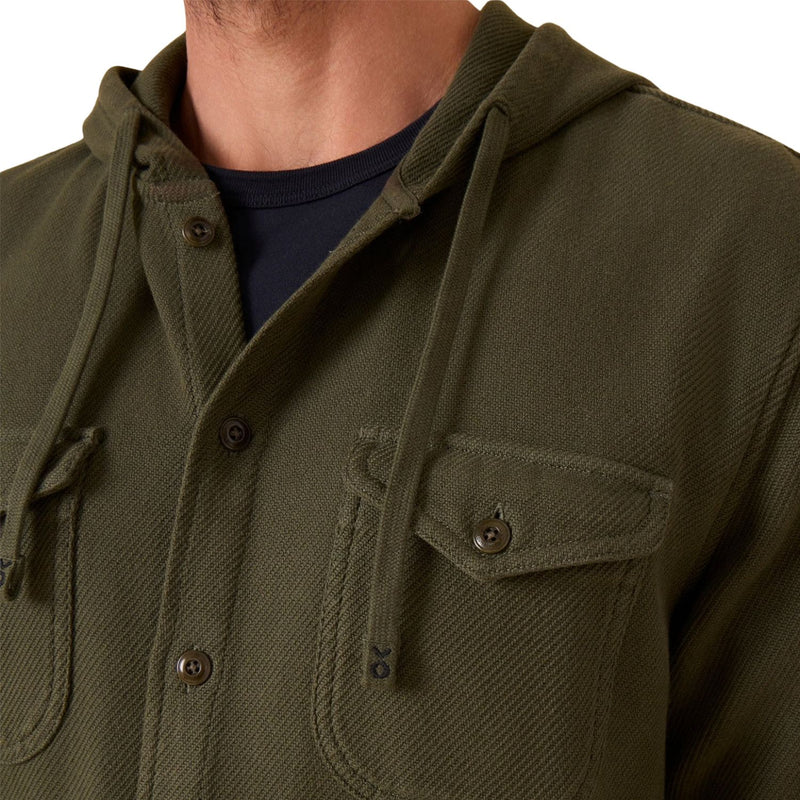 The Hooded Blanket Shirt – Black Olive