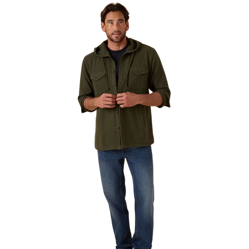 The Hooded Blanket Shirt – Black Olive