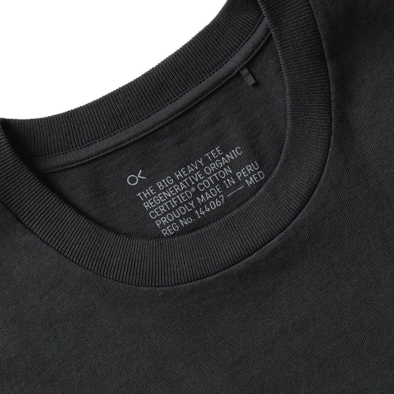 The S/S Big Heavy Tee – Washed Black