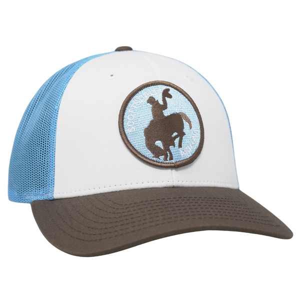 Old Town Cowboy White/ Brown/ Blue - Rooster 