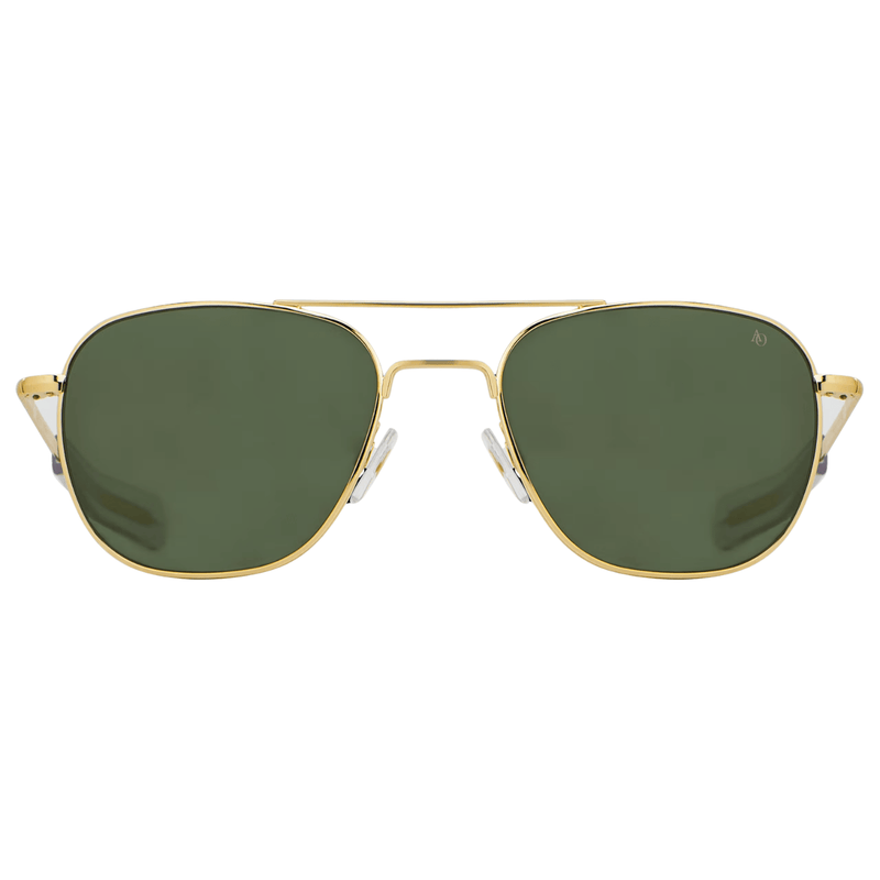 Original Pilot (52-20-140mm) – Gold/Green Nylon Polarized