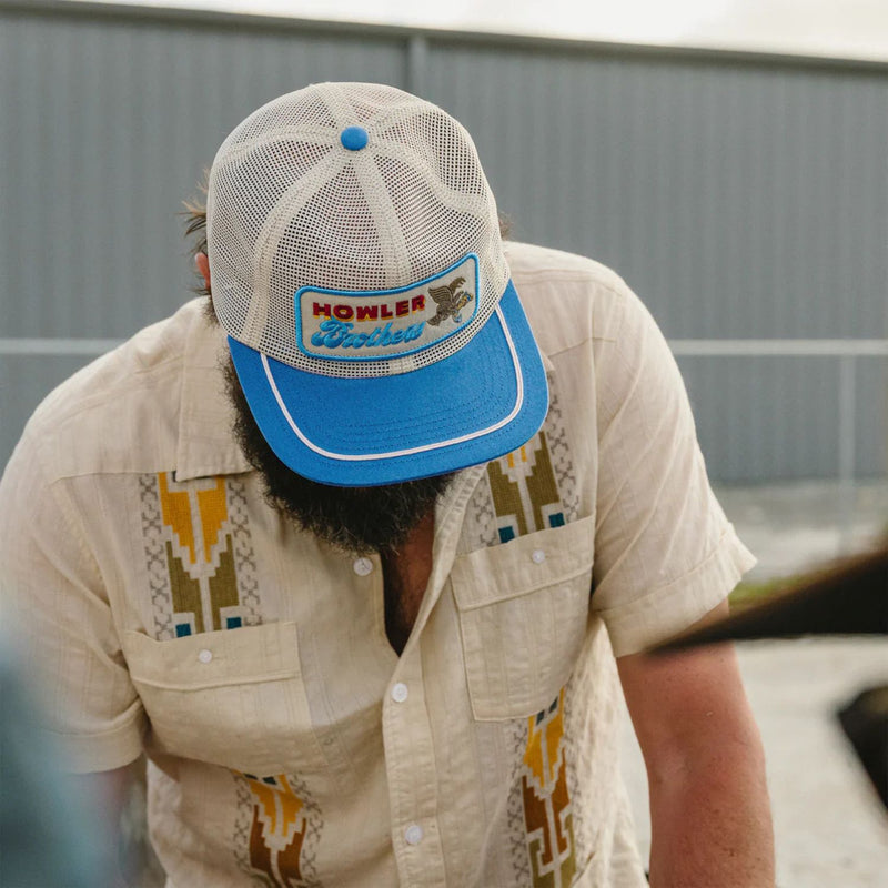 Osprey Prey Feedstore Snapback – Stone/ Blue