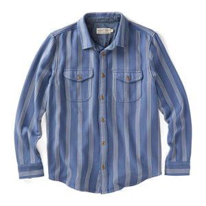 Blanket Shirt - Solimar Blue Skyline Stripe - Rooster 