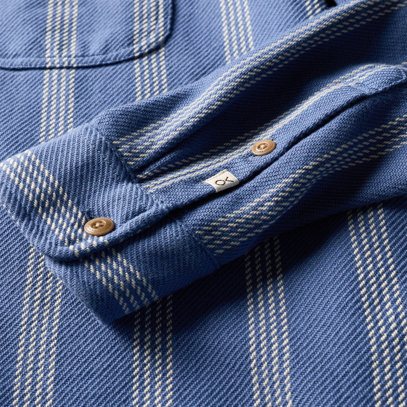 Blanket Shirt - Solimar Blue Skyline Stripe - Rooster 