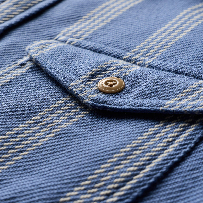 Blanket Shirt - Solimar Blue Skyline Stripe - Rooster 