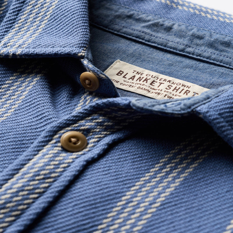 Blanket Shirt - Solimar Blue Skyline Stripe - Rooster 