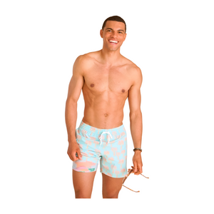 The Grooves 5.5" (Classic Lined Swim Trunk) - Rooster 