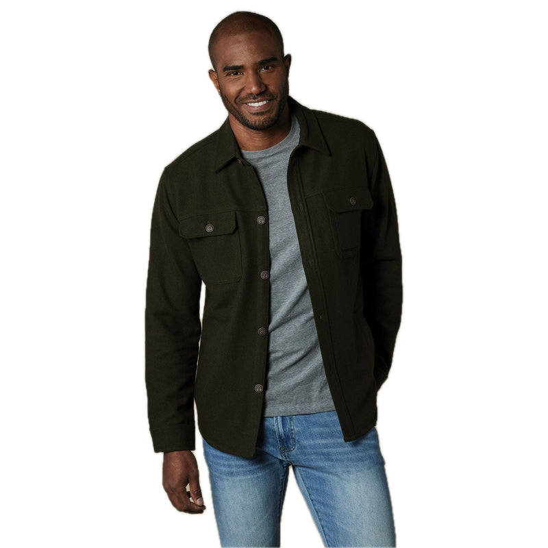 Brightside Flannel Lined Workwear Jacket Green - Rooster Bus