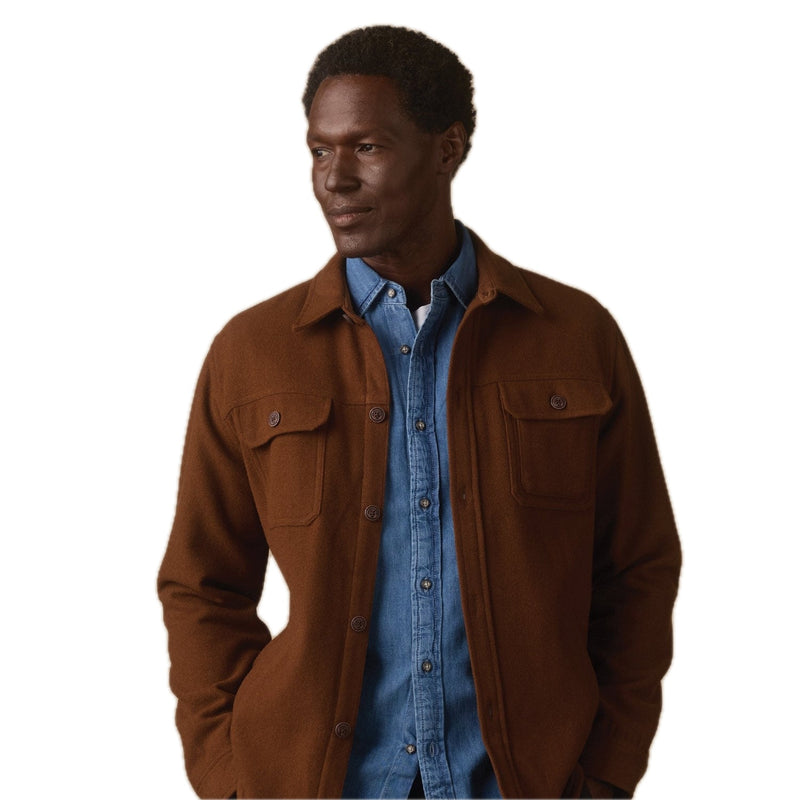 Brightside Flannel Lined Workwear Jacket Russet - Rooster Bus