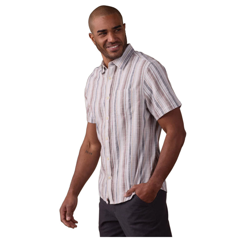 Freshwater Button Up Shirt – Misty Harbor Stripe