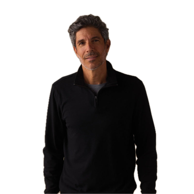 Puremeso Weekend Quarter Zip Black - Rooster Bus