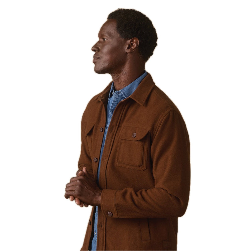 Brightside Flannel Lined Workwear Jacket Russet - Rooster Bus