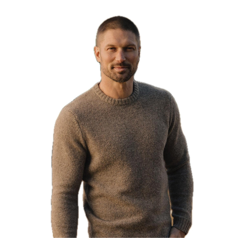 Homebound Crewneck Sweater Toasted Chestnut - Rooster Bus