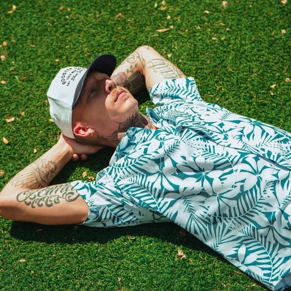 Palm Leaf Shirt - Rooster 