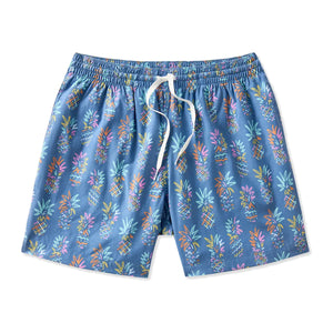 The Pineapple Sketches 5.5" (Classic Lined Swim Trunk) - Rooster 