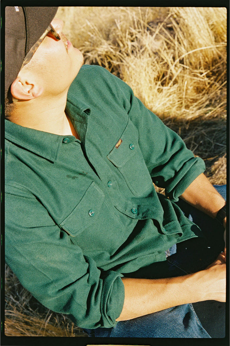Calico Flannel Solid – Evergreen