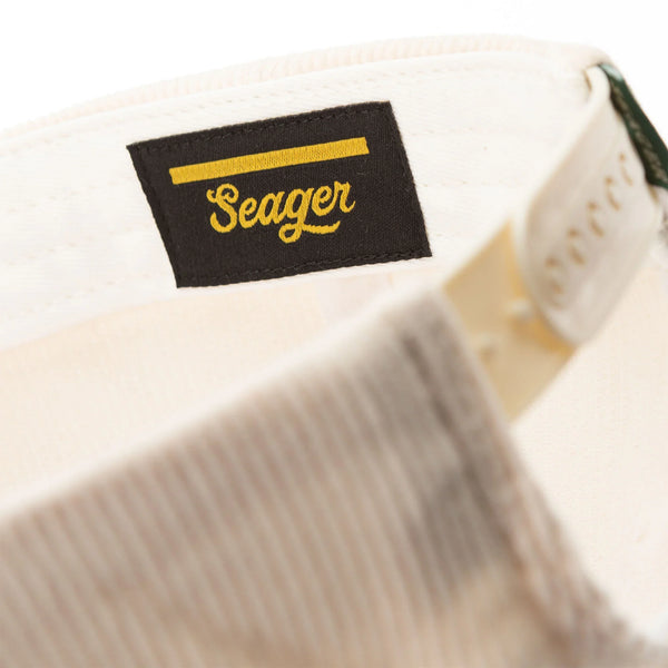 Ramblin' Woman Corduroy Snapback Cream/Forest - Rooster 