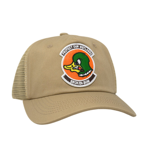 Protect Our Wetlands Unstructured Vintage Snapback Tan - Rooster 