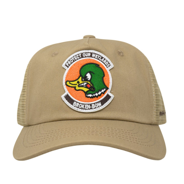 Protect Our Wetlands Unstructured Vintage Snapback Tan - Rooster 