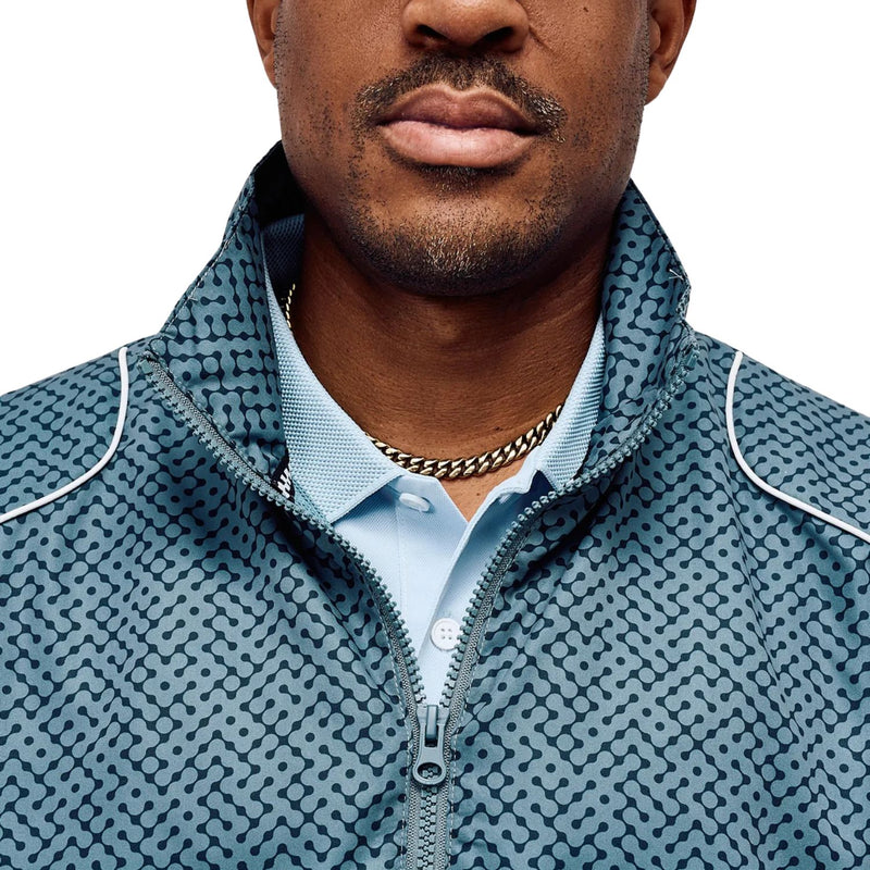 Pullover Piped QTR Zip – Western Sky Blue
