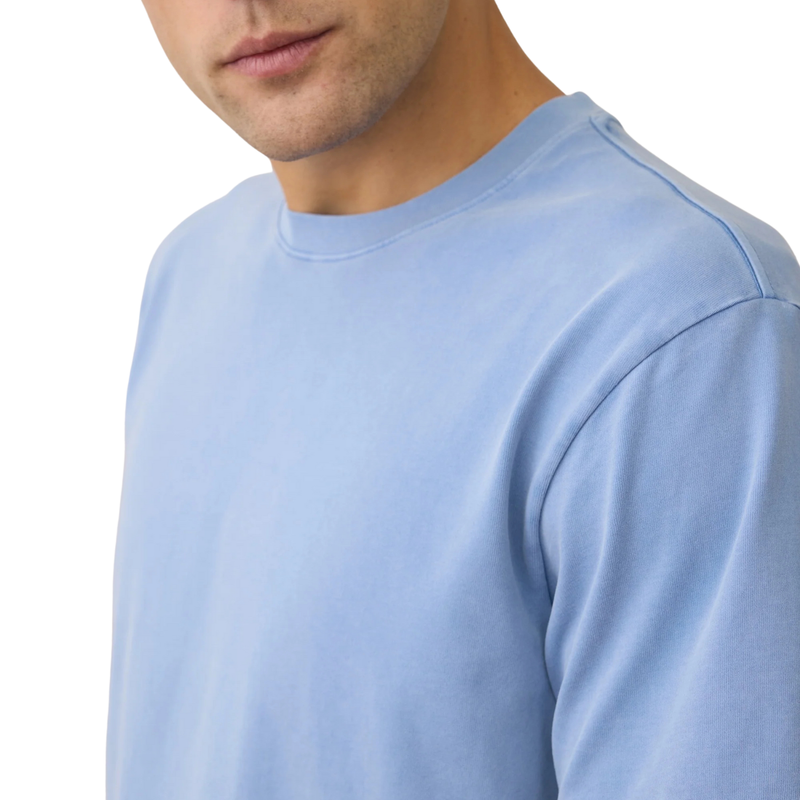 Relaxed Cloud 9 Sueded Jersey Tee – Coastal Blue