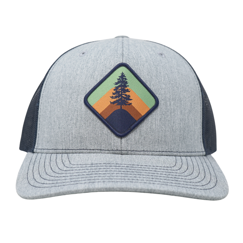 Retro Pine Heather Grey/ Navy - Rooster 