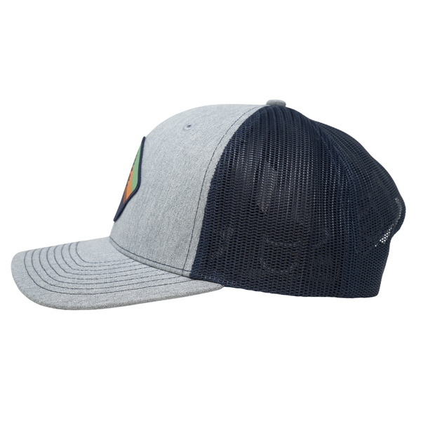 Retro Pine Heather Grey/ Navy - Rooster 