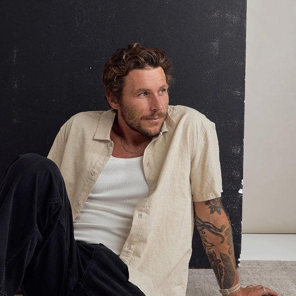 Classic Linen SS Shirt - Rooster 