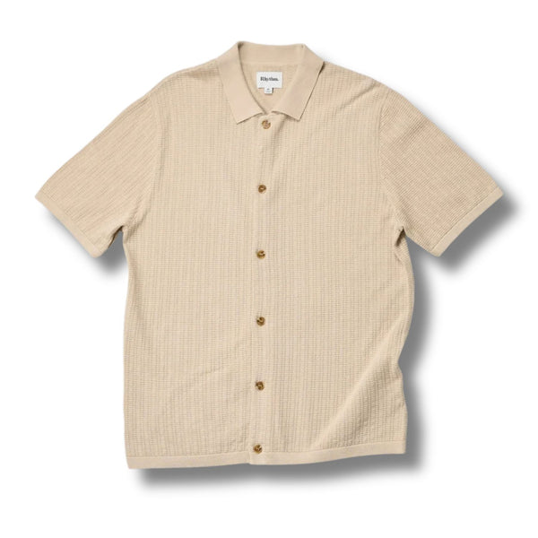 Textured Knit SS Shirt - Rooster 