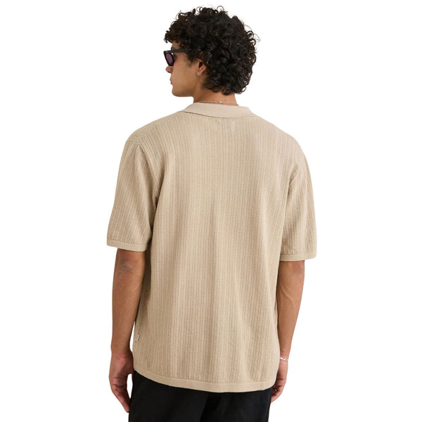 Textured Knit SS Shirt - Rooster 