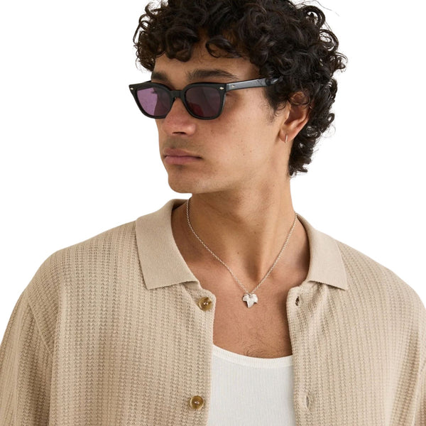 Textured Knit SS Shirt - Rooster 