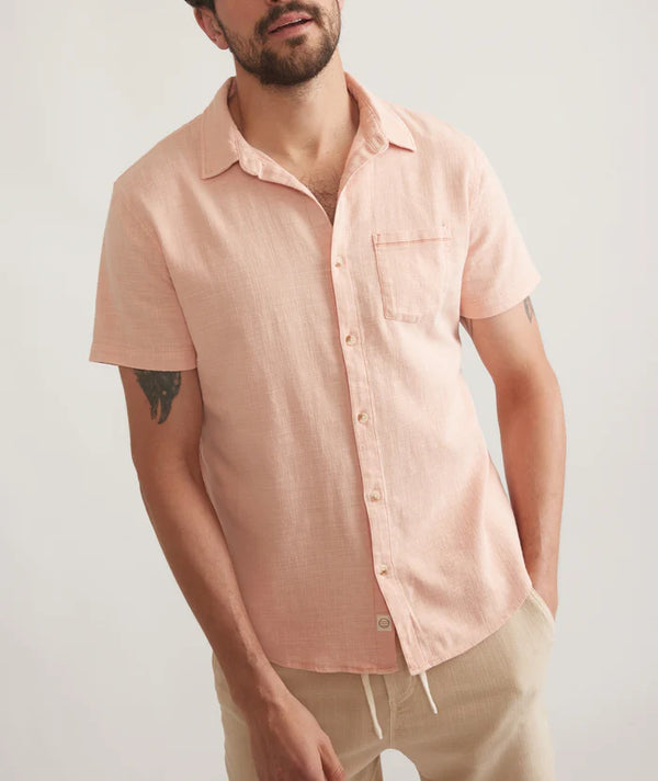 Stretch Selvage Short Sleeve Shirt - Rooster 
