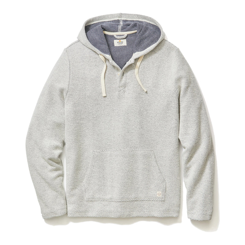 Portola Beach Hoodie – White/Navy