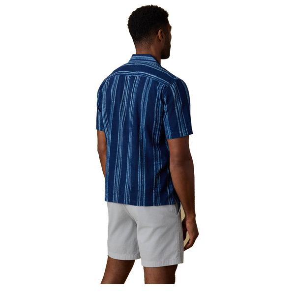 Ss Indigo Camp Shirt - Rooster 