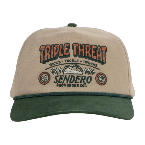 Triple Threat Hat - Tan - Rooster 