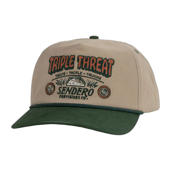 Triple Threat Hat - Tan - Rooster 