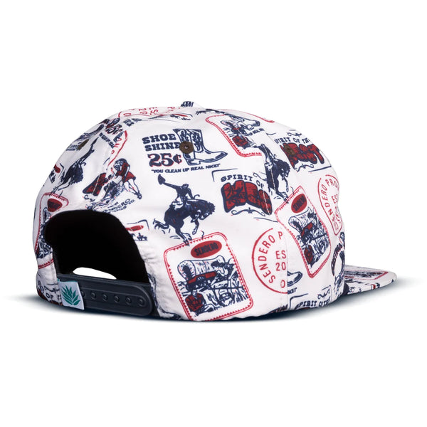 Post Card Print Hat - Rooster 