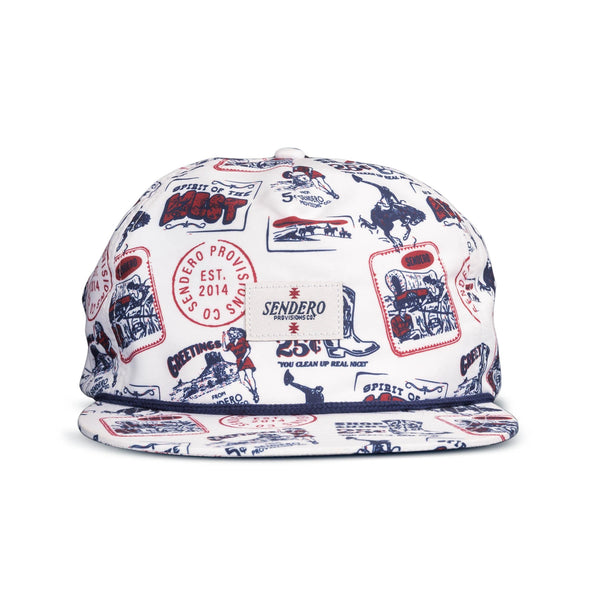 Post Card Print Hat - Rooster 
