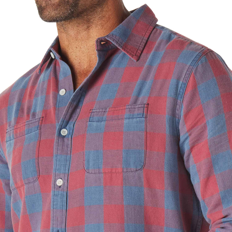Jackson Button Up Shirt – Indigo Plaid