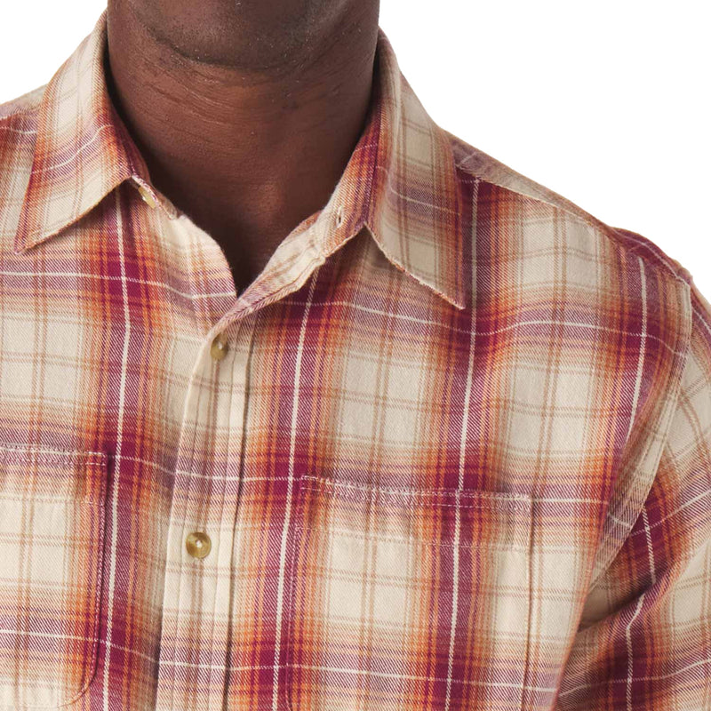 Jackson Button Up Shirt – Wine Plaid