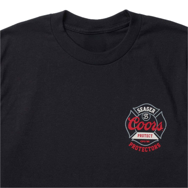 Protectors Badge Tee Black - Rooster Bus