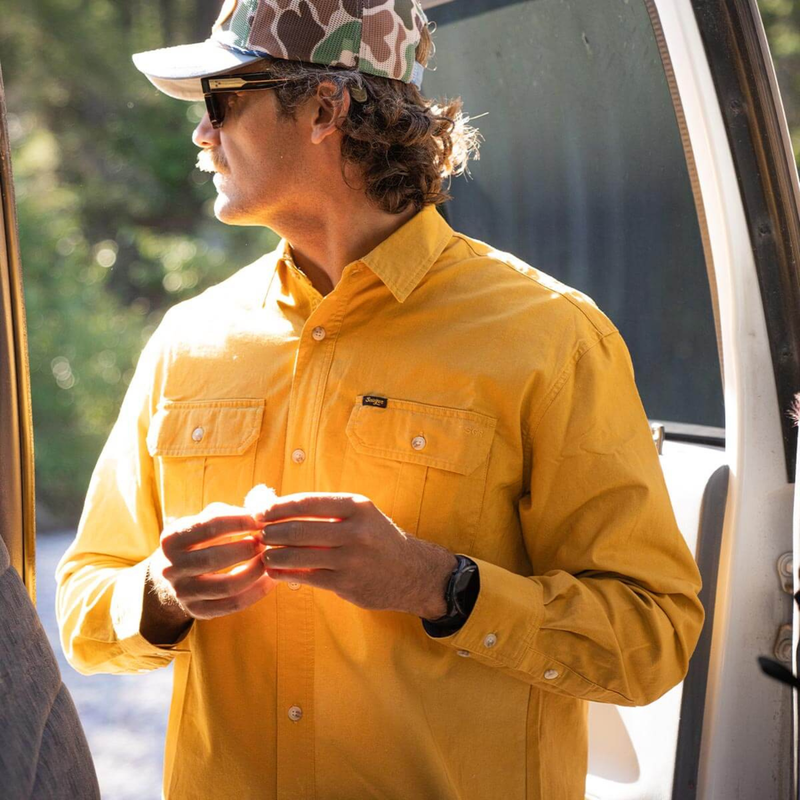 Chief Overshirt – Washed Amber Gold