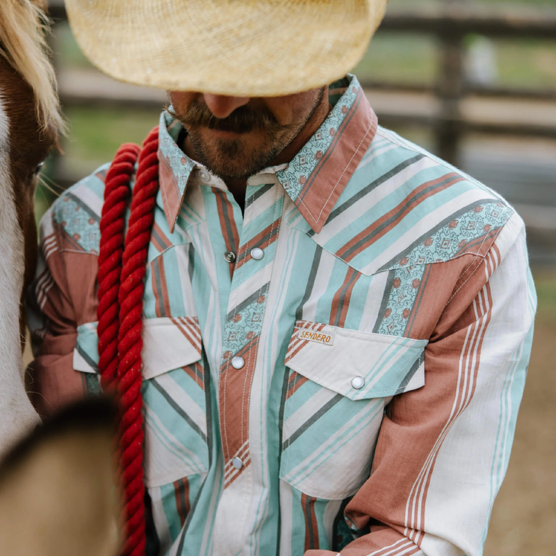Serape Pearl Snap Shirt – Retro Stripe