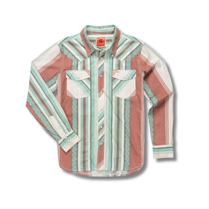 Serape Pearl Snap Shirt - Rooster 